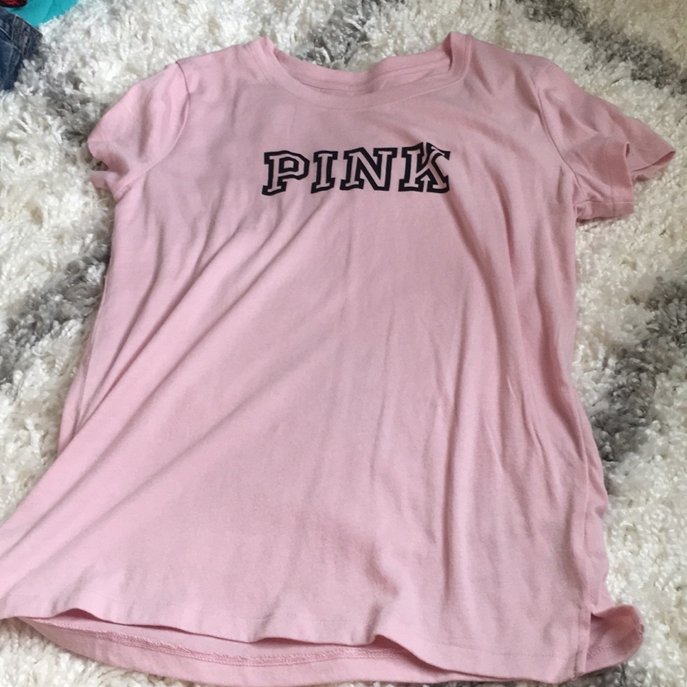a PINK pink t-shirt